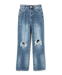 GRL | クラッシュワイドデニムパンツ(デニムパンツ)