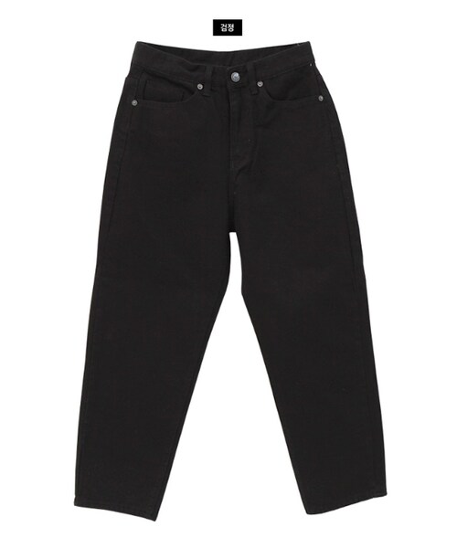 Dailyabout（デイリーアバウト）の「ベーシックハイウエストパンツ（その他パンツ・レディース・ホワイト/ブラック・S/M/L）」の2枚目の写真