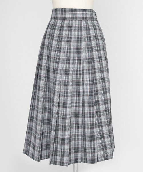 DHOLIC（ディーホリック）の「アコーディオンチェックスカート（スカート・レディース・ブラウン/グレー・FREE）」の2枚目の写真