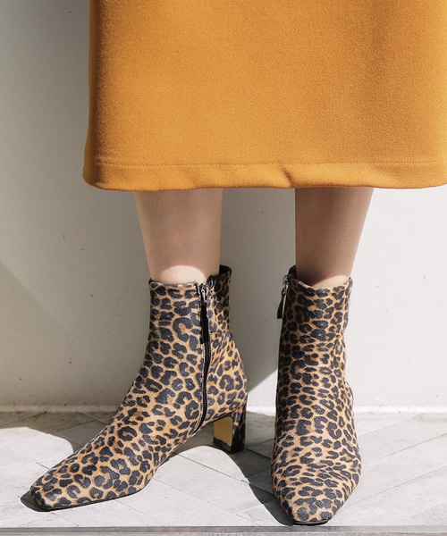 DHOLIC（ディーホリック）の「2TYPEスクエアトゥブーツ（ブーツ・レディース・ブラック/グレー/その他/ブラウン/ピンク・225/230/235/240/245/250）」の5枚目の写真