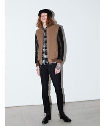 LOUNGE LIZARD（ラウンジリザード）の「HERRING BONE MELTON 両面起毛