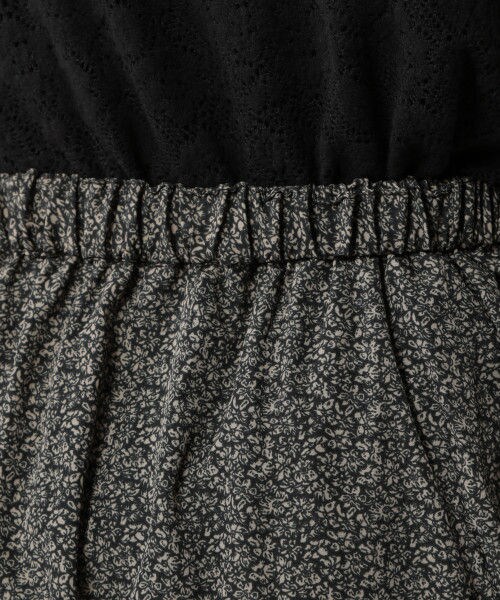 studio CLIP(スタディオクリップ)の「小紋×フラワー切替ロングスカート(スカート・ブラック/レッド/ブラウン)」の10枚目の写真