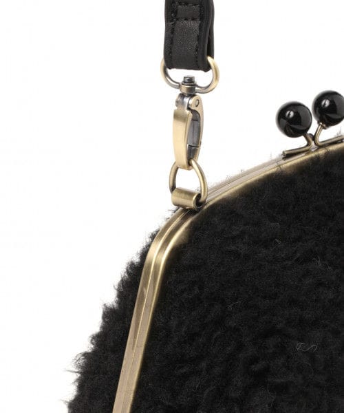 studio CLIP(スタディオクリップ)の「がま口フェイクファーショルダーバッグ(バッグ・ライトグレー/ブラック/アイボリー)」の8枚目の写真