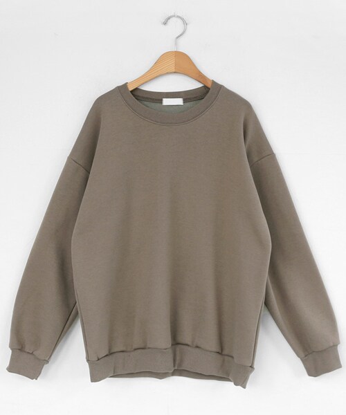 DHOLIC（ディーホリック）の「裏起毛コットンスウェット（スウェット・レディース・ベージュ/ブラウン/その他/レッド/ブラック/グレー・FREE）」の6枚目の写真