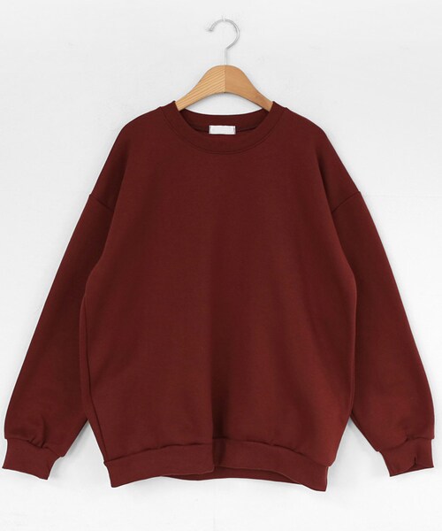 DHOLIC（ディーホリック）の「裏起毛コットンスウェット（スウェット・レディース・ベージュ/ブラウン/その他/レッド/ブラック/グレー・FREE）」の5枚目の写真