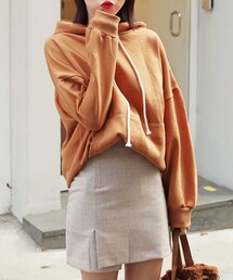 DHOLIC | 裏起毛マフポケットフードプルオーバー(その他トップス)