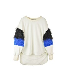 AULA AILA | AULA AILA FUR SLEEVE PULLOVER(ニット/セーター)
