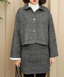 DHOLIC | グレンチェックジャケット&スカートSET(その他アウター)