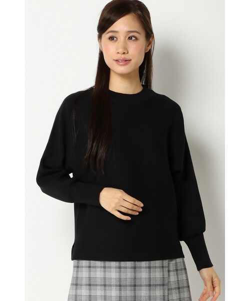 ikka(イッカ)の「Sdv 横編みハイネックプルオーバー(ニット・セーター・レディース・オフホワイト/ブラック/キャメル・M)」の2枚目の写真