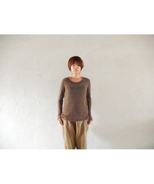 takuroh shirafuji（タクロウシラフジ）の「takuroh shirafuji Print Baby Alpaca Knit（ニット/セーター・レディース・その他）」の4枚目の写真