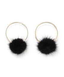 GRL | ミンクファー付リングピアス(ピアス（両耳用）)