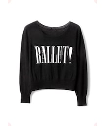 MAISON DE REEFUR | "バレエ"ロゴニット(トップス)