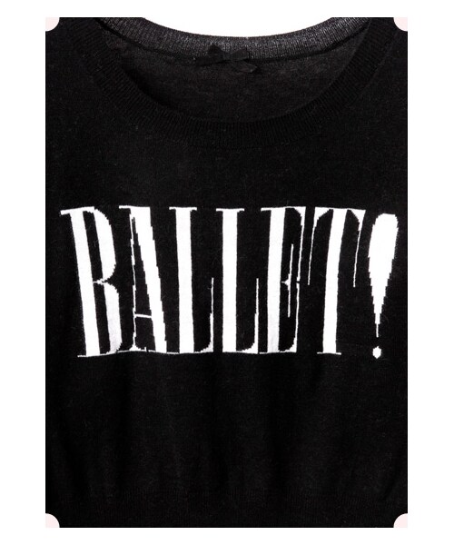 MAISON DE REEFUR(メゾンドリーファー)の「"バレエ"ロゴニット(トップス・レディース・Black/White・38)」の7枚目の写真