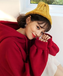 DHOLIC | アクリルリブニット帽(ニットキャップ/ビーニー)