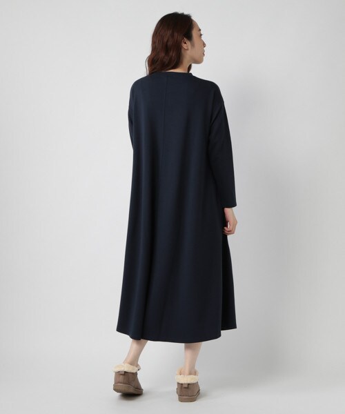 studio CLIP（スタディオクリップ）の「ポンチフレアワンピース（ワンピース/ドレス・スモーク/グリーン/ネイビー）」の5枚目の写真