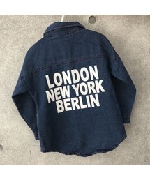 copine | ◆Kids◆キッズバックプリントデニムシャツ(7~15size)【クリックポスト対象商品】(シャツ/ブラウス)