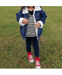 copine | 再入荷！◆Kids◆キッズボアデニムジャケット(100~150)(デニムジャケット)