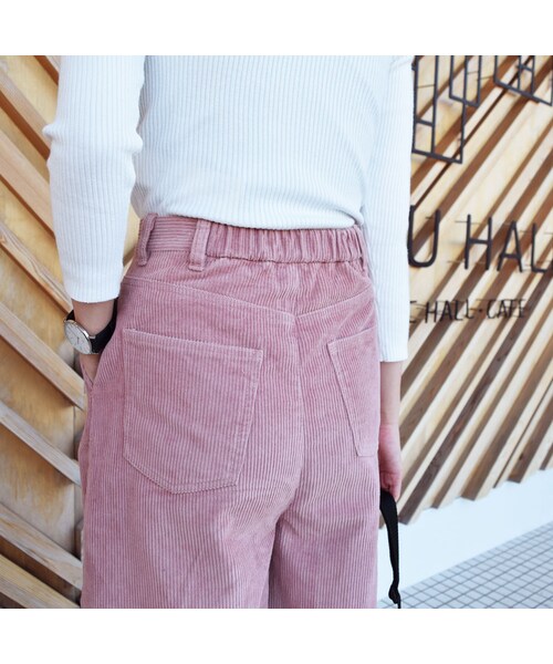 no brand(ノーブランド)の「コーデュロイワイドPT(その他パンツ・レディース・その他)」の4枚目の写真