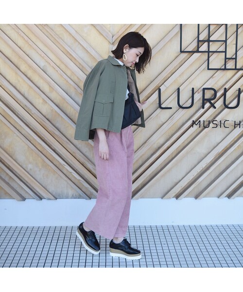 no brand(ノーブランド)の「コーデュロイワイドPT(その他パンツ・レディース・その他)」の1枚目の写真