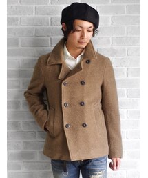 LOUNGE LIZARD（ラウンジリザード）の「HERRING BONE MELTON 両面起毛P