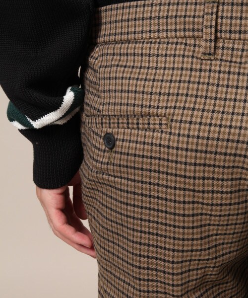 RAGEBLUE（レイジブルー）の「TRガンクラブチェックスラックス（パンツ・ブラウン系）」の9枚目の写真