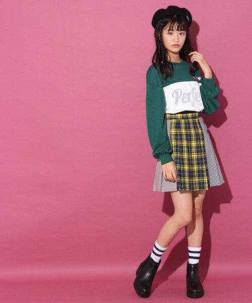 repipi armario（レピピ アルマリオ）の「ドッキングチェックスカート2