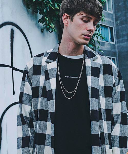 CAMBIO（カンビオ）の「BLOCK CHECK GOWN SHIRT ブロックチェック