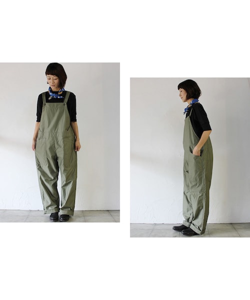 DMG Brocanteコットンバックサテンワイドサロペット Brocante 