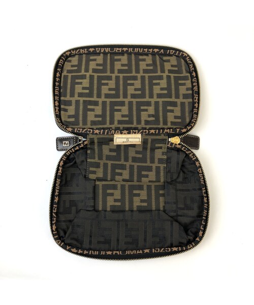 FENDI フェンディ トートバッグ ズッカ柄 ロゴライン ローマロゴ