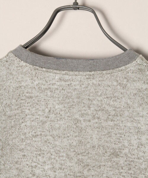 RAGEBLUE（レイジブルー）の「ニットフリースクルー（トップス・グレー系/ダークグレー/ネイビー）」の11枚目の写真