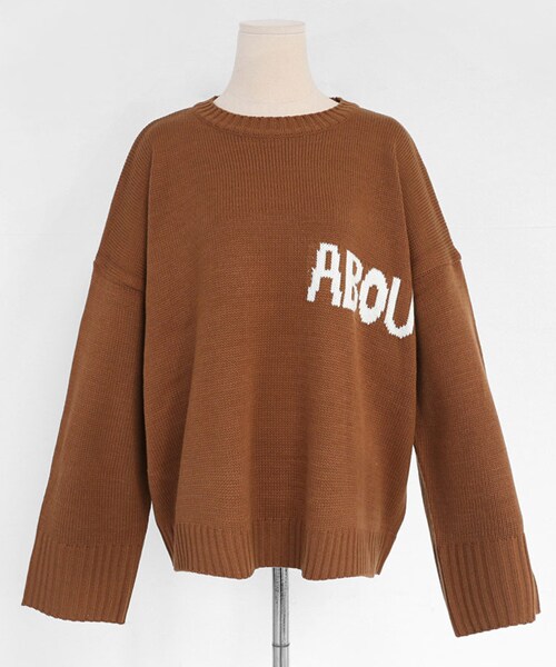 DHOLIC(ディーホリック)の「ABOUTオーバーサイズニット(ニット/セーター・レディース・ホワイト/ブラウン/その他/ブラック/レッド・FREE)」の5枚目の写真