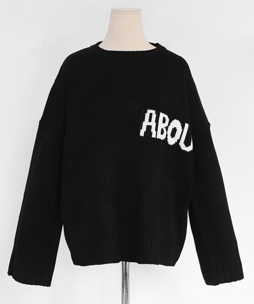 DHOLIC(ディーホリック)の「ABOUTオーバーサイズニット(ニット/セーター・レディース・ホワイト/ブラウン/その他/ブラック/レッド・FREE)」の2枚目の写真