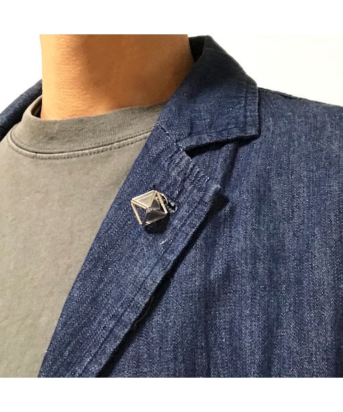 @ChouChou(アットシュシュ)の「アルミヒメルピンブローチ(ブローチ/コサージュ・レディース・シルバー・縦2cm X 横2cm)」の3枚目の写真