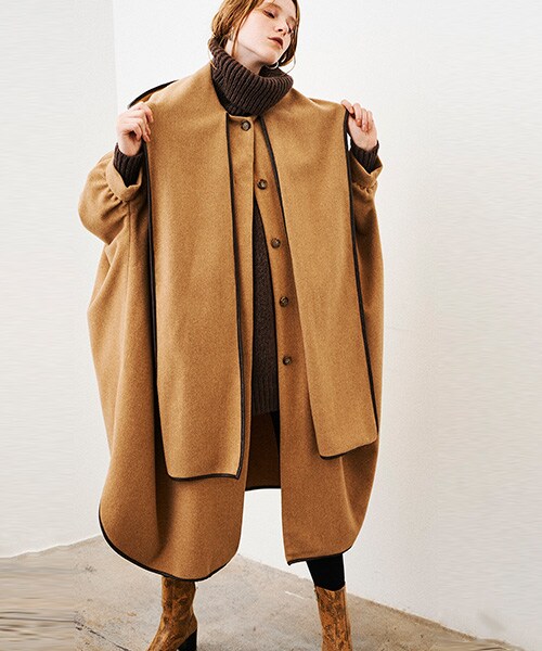 CLANE（クラネ）の「ショールフードバルーンコート（）」 - WEAR