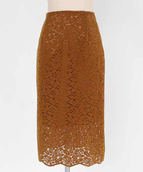 DHOLIC（ディーホリック）の「ウェーブヘムレーススカート（スカート・レディース・ブラック/グリーン/イエロー・FREE）」の3枚目の写真