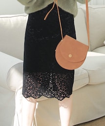 DHOLIC | スエード調ラウンドショルダーバッグ(ショルダーバッグ)