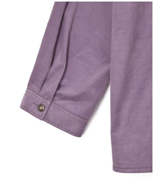 w closet(ダブルクローゼット)の「コーデュロイ後ろリボンBigシャツ(トップス・レディース・グレージュ/キャメル/パープル・FREE)」の11枚目の写真