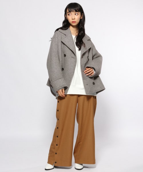 【美品】 HARE サイドボタン ワイドパンツ HARE（ハレ）の「サイドボタンワイドパンツ（）」 - WEAR