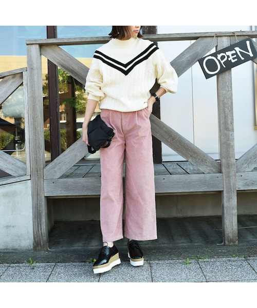 no brand（ノーブランド）の「[ RE-ARRIVAL ]VラインケーブルKNITPO（ニット/セーター・レディース・その他）」の9枚目の写真