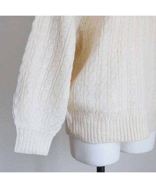 no brand（ノーブランド）の「[ RE-ARRIVAL ]VラインケーブルKNITPO（ニット/セーター・レディース・その他）」の12枚目の写真