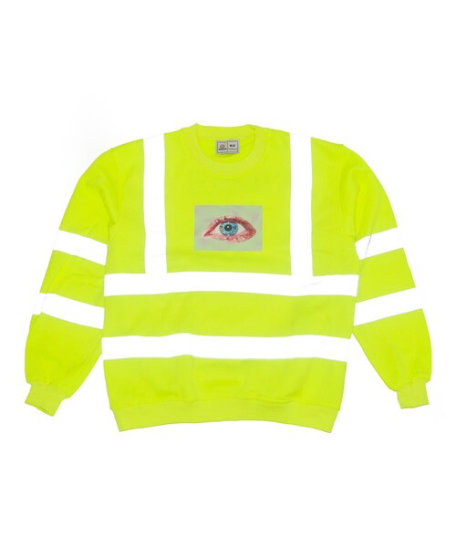 トップス NERIAME SAFETY FIRST CREWNECK SWEATSHIRT NERIAME SAFETY FIRST CREWNECK SWEATSHIRT