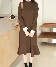 DHOLIC | レースヘムラッフルワンピース(ワンピース)