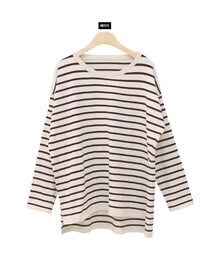 Dailyabout | アンバランスヘムボーダーニット(ニット/セーター)