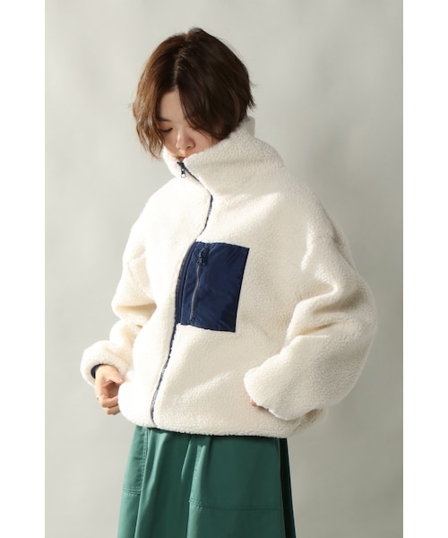 notch.（ノッチ）の「ボアハイネックブルゾン（ブルゾン）」 - WEAR