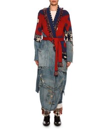 GREG LAUREN グレッグローレン ネルシャツカーディガン 1 美品 GREG LAUREN グレッグローレンシルクリネンシャツ