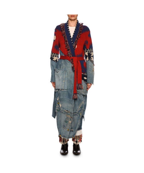 GREG LAUREN グレッグローレン ネルシャツカーディガン2 美品 GREG LAUREN グレッグローレン ネルシャツカーディガン2 美品