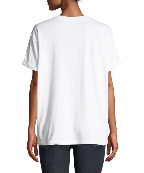 STELLA McCARTNEY(ステラマッカートニー)の「Stella McCartney Rainbow-Star Embroidered Crewneck Tee(Tシャツ/カットソー・レディース・White・42 It (6 Us)/44 It (8 Us)/38 It (2 Us)/40 It (4 Us)/48 It (12 Us)/36 It (0 Us)/46 It (10 Us))」の3枚目の写真