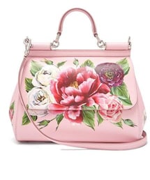 DOLCE&GABBANA | Dolce & Gabbana - Sicily Small Dauphine Leather Bag - Womens - Pink White(トートバッグ)