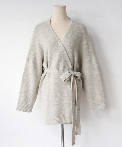 DHOLIC（ディーホリック）の「ストラップSETオープンカーディガン（カーディガン/ボレロ・レディース・ブラック/ベージュ/ブラウン・FREE）」の3枚目の写真