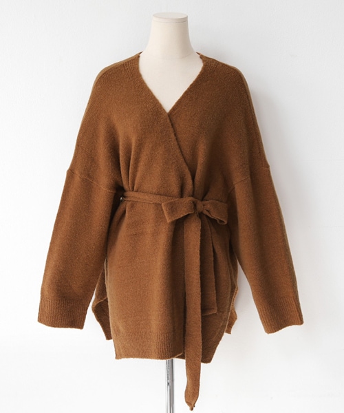 DHOLIC（ディーホリック）の「ストラップSETオープンカーディガン（カーディガン/ボレロ・レディース・ブラック/ベージュ/ブラウン・FREE）」の2枚目の写真